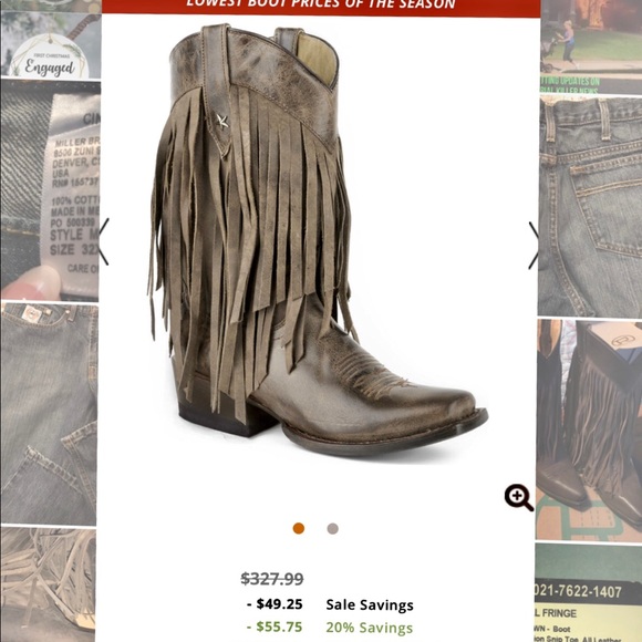 Ladies Roper Fringe Boot - Picture 6 of 8